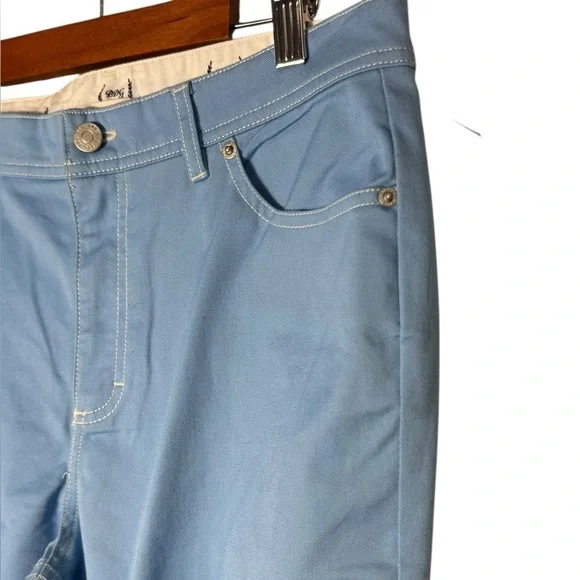 BDG Urban Outfitters Flared Leg Cargo Pants Women's 6 Blue Stretch Ankle Grunge - Picture 4 of 16